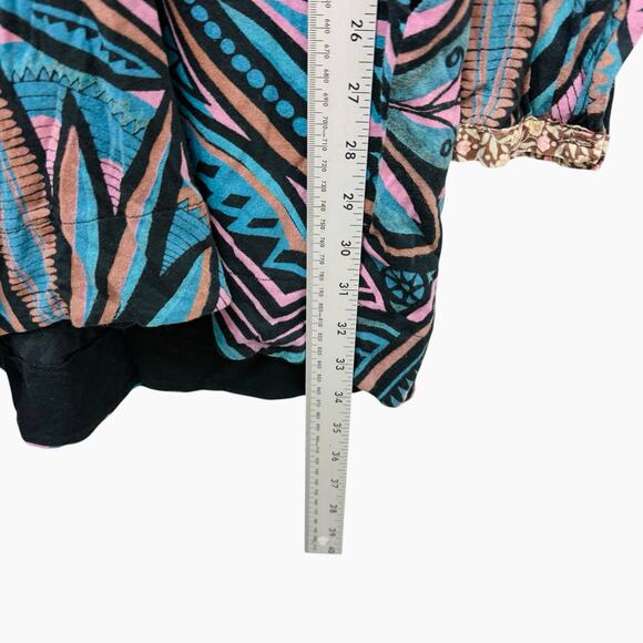 Custo Barcelona Knee Length Dress Blue Print Women’s Size 2 Small - Picture 11 of 12